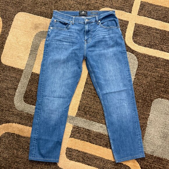 7 For All Mankind Adrien Slim Tapered Jeans Men's Size 34" Waist Inseam 26" - Picture 1 of 6